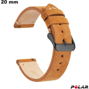 Echtem Leder-Armband Braun für 20mm Polar-Uhr günstig