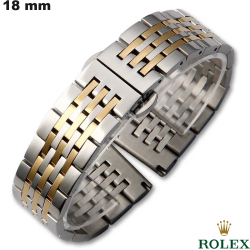 Bracciale orologio Jubilee Acciaio inossidabile 18mm Rolex
