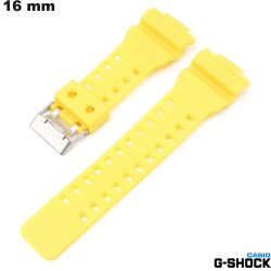 Bracelet Silicone Casio G-Shock 16 mm Jaune de montre