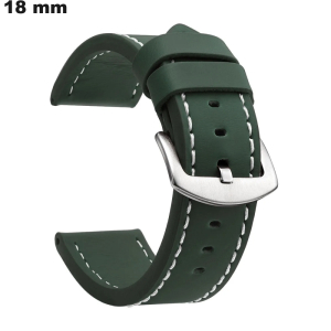 Armband 18mm für Uhr Leder PU Grün: Versand kostenlos ab 20€