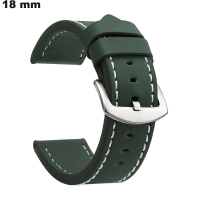 Armband 18mm für Uhr Leder PU Grün: Versand kostenlos ab 20€