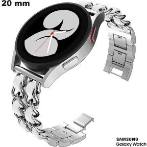 Bracelet Argenté Samsung 20 mm Métal Bracelet Argenté Samsung 20 mm Métal