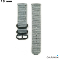 Armband Grau Garmin Nylon Zulu 18 mm hochwertige Smartwatch