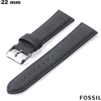 Armband 22 mm Tissu Smartwatch Fossil Grau - Schnelle Lieferung