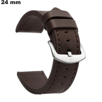 Verkauf Braun 24mm Uhrenarmband robustes Kunstleder