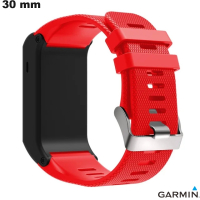 Sale Red Rubber Bracelet for Garmin Smartwatch 30mm