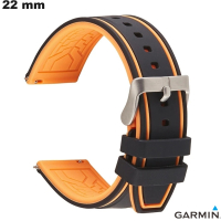 Armband 22mm Schwarz Garmin Uhr Gummi \ Einfache Montage