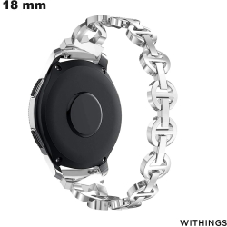Armband Silber Withings Edelstahl Schmetterling