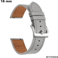 Armband 18mm Withings Grau Smartwatch Echtes Leder kaufen
