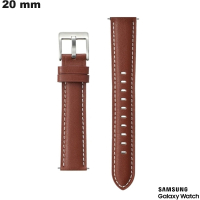 Bracelet Cuir Marron 20 mm Samsung smartwatch  -  Livraison Rapide