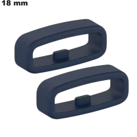 Acheter 2 Passants pas chers 18 mm Bleu Silicone de bracelet