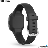 Armband Silikon Schwarz 20mm Garmin Smartwatch günstig