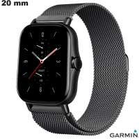 20 mm Black Garmin Smartwatch Milanese Mesh Bracelet Cheap