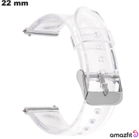 Kaufen Sie das transparente 22 mm Amazfit-Uhrenarmband aus Kunststoff