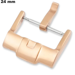 Fermoir Ardillon Acero Inoxidable Dorado Rosa 24 mm para pulsera
