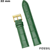 Armband 22mm Fossil Vert de montre echtes Qualitätsleder