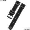 Verkauf Armband 22mm Uhr Seiko Silikon Schwarz (SSK033, SSB413)