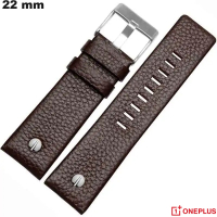 Verkauf Uhrarmband Braun 22mm Echtes Leder OnePlus