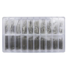 Box Knurled Pin Luxury Watch Band - Diameter 1.20 - 8 to 27 mm