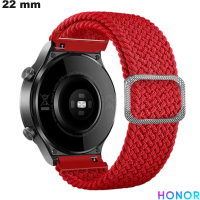 Armband Nylon 22mm Honor Uhr Rot / Kostenlose Lieferung
