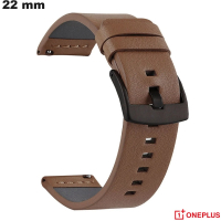 Acheter Bracelet intemporel OnePlus 22 mm Faux cuir Marron