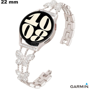 Armband Garmin für Uhr Silber 22 mm Metall von hoher Qualität
