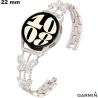 Armband Garmin für Uhr Silber 22 mm Metall von hoher Qualität