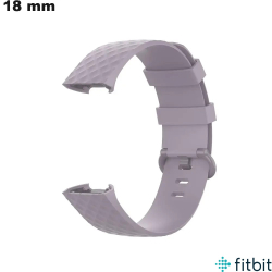 Bracelete FitBit Violeta de Borracha 18mm relógio