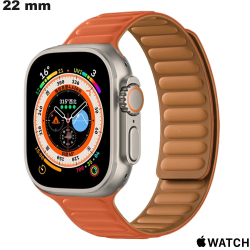 Bracelet smartwatch Orange Apple Watch 22mm Silicone