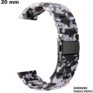 Armband aus Resin, intelligente Uhr, schwarz, Samsung 20mm, von hoher Qualität