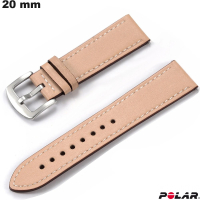 Verkauf Echtes Lederarmband 20mm Beige Polar Uhr