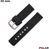 Armband 22 mm Polar Uhr Nylon Schwarz \ Schnelle Lieferung