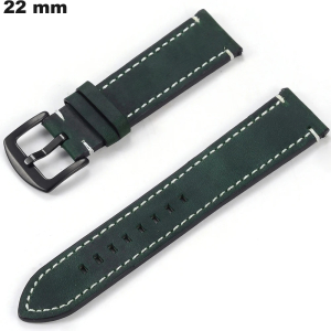 Armband Grün für Uhr Echtes Leder 22 mm - Premium Qualität