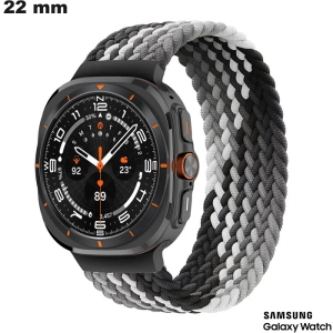 Verkauf von schwarzem Samsung Nylon-Uhrenarmband ergonomisch 22 mm