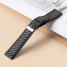 Armband 20 mm Echtes Leder für Uhr Schwarz / Schneller Versand