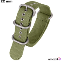 Armband Tissu Smartwatch Grün Amazfit 22 mm # Kostenlose Lieferung
