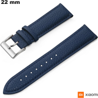 Bracciale Blu in vera pelle per orologio 22mm Xiaomi economico