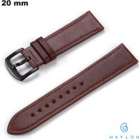 Armband Haylou Echtes Leder 20 mm Braun: Einfache Montage