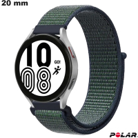 Qualitatives 20mm Polar Grüne Nylon Smartwatch-Armband