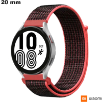 Armband Schwarz Stoff Xiaomi 20 mm für Uhr / Kostenloser Versand ab 20€