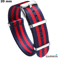 Verkauf 20 mm Garmin Nato Armband Stoff Smartwatch Blau