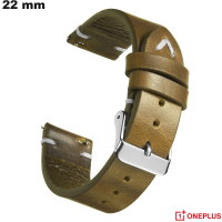 Echtes grünes Lederarmband für günstige OnePlus-Uhren