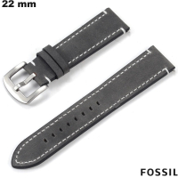 Echtleder Armband 22mm Smartwatch Fossil Grau kaufen