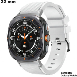 Bracelet Blanc Samsung Caoutchouc 22 mm de montre