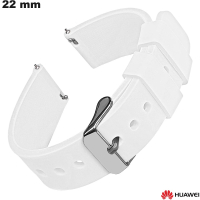 Bracelet 22 mm montre Caoutchouc Blanc Huawei