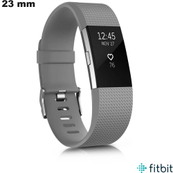 Bracelet Gris FitBit Silicone 23 mm de smartwatch