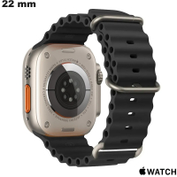 Koop Trendy Zwarte Rubber Apple Watch Armband voor Horloge