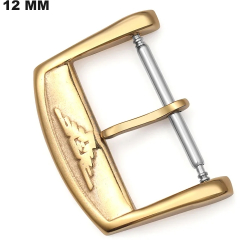 Golden Ardillon Watch Buckle 12 MM Stainless Steel