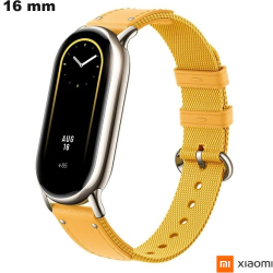 Pulseira Amarela relógio inteligente Xiaomi Tecido 16 mm