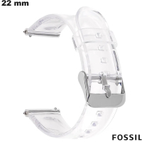 Verkauf von transparentem 22 mm Fossil-Uhrenarmband aus Polycarbonat